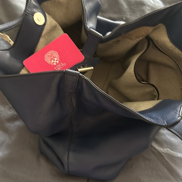 Vince Camuto satchel with fun bird on the strap. - Picture 2 of 2